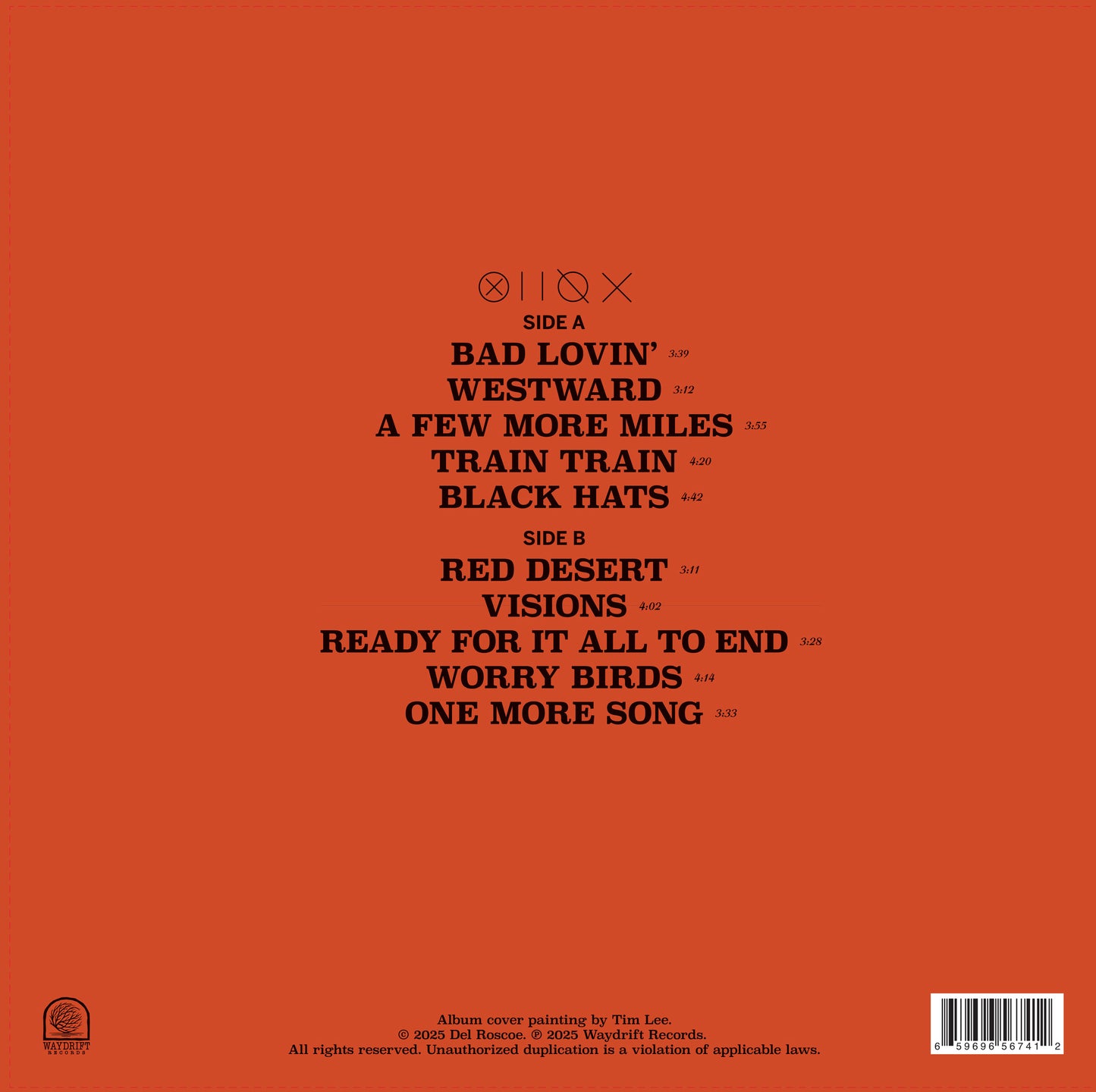 Del Roscoe Vinyl LP - Standard Black