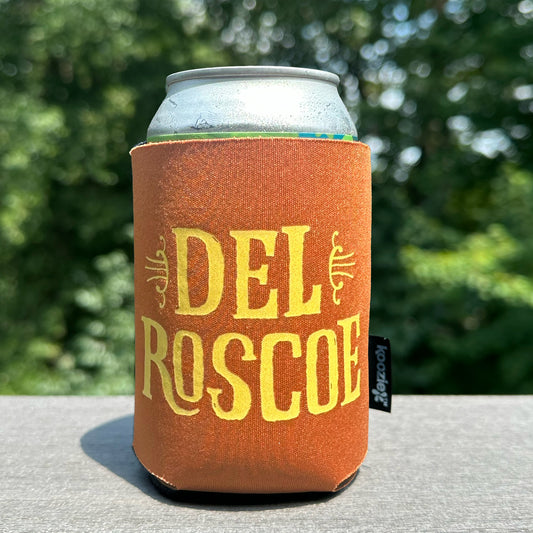 Del Roscoe Logo Koozie